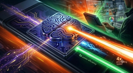 인간 뇌 닮은 AI 칩, 처리속도 4배·전력효율 5배 향상…차세대 엣지 AI 시대 앞당긴다