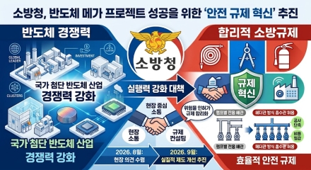 소방청, 국가 반도체 초대형 사업 ‘실행력 강화’…규제혁신 속도 낸다