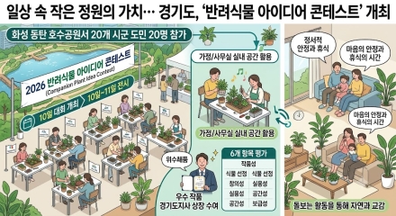 일상 속 작은 정원의 가치…경기도, 10일 ‘반려식물 아이디어 콘테스트’ 개최