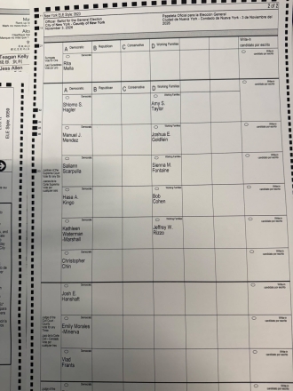 메이 머스크, 뉴욕 선거 투표용지 공개…“공화당 후보가 없는 이유는?”